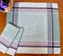 Olivia Green Jacquard French Tablecloth 160x250cm 8seats Made in France