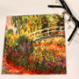 Claude Monet Japanese Bridge Microfiber Cleaning Cloth Made in France