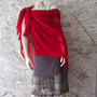 French Riviera Rose Red Shawl-Sarong-Wrap 