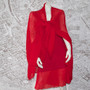 French Riviera Rose Red Shawl-Sarong-Wrap 