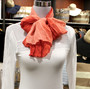 Wrinkle Scarf Ombre Coral