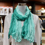 Wrinkle Scarf Ombre Green