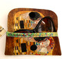 Gustav Klimt The Kiss Soft Velour Glasses  Case Made in France