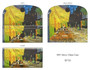 Vincent Van Gogh Cafe Terrace at Night Soft Velour Glasses  Case Made in France