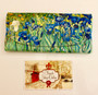 Vincent Van Gogh Irises Soft Velour Glasses  Case Made in France