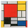 Piet Mondrian Composition Microfiber Cleaning Cloth Made in France