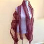  Evening Shawl Wrap 90x190cm Burgundy Sheer 6277