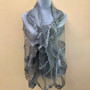  Evening Shawl Wrap 90x190cm Grey Sheer 6280