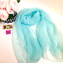 Sheer Evening Shawl Wrap 120x190cm Tiffany Blue  6365