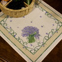 Lavender Ecru French Serviette Napkin Made in France