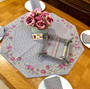 Marat AvignonGrey Table Cover Quilted Made in France