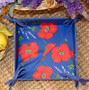 French Bread Basket Poppy Navy  Made in France