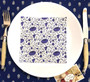 20 Paper Napkins Mosaica Flowers Navy 33x33cm