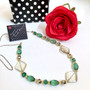 Green Grass Necklace 41cm