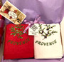Set of 2 Hand Towels Provence Gift Box Red Cicada Ecru Olives