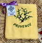 Guest Hand Towel Embroidered Yellow Olive 