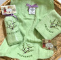 Guest Hand Towel Embroidered Green Olives