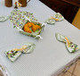 Nyons Green French Tablecloth 155x250cm 8Seats Made in France