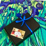 Vincent Van Gogh  Irises Masterpiece Thick Soft Shawl/Wrap in Giftbox