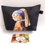 Cat with a Pearl Earring Cosmetic Bag