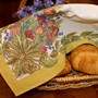 Lavender & Roses  French Serviette Napkin Made in France