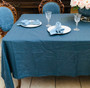 145x245cm French Linen Rectangul Table Cloth 8Seats- Navy