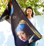 Johannes Vermeer Girl with The Pearl Earring Art Thick Soft Shawl Scarf  in Giftbox