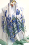 Vincent van Gogh Vase with Irises White Lightweight scarf