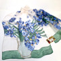 Vincent van Gogh Vase with Irises White Lightweight scarf