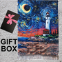 Vincent van Gogh The Lighthouse Art Thick Soft Shawl Scarf  in Giftbox