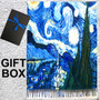 Vincent van Gogh Starry Night Vertical 2 Art Thick Soft Shawl Scarf  in Giftbox