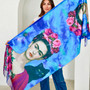 Frida Kahlo Selfportrait with Cat Art Thick Soft Shawl Scarf  in Giftbox