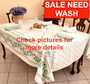 SALE Ramatuelle Ecru French Tablecloth 155x300cm 10Seats Made in France