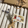 Set of 12 Natural Linen Napkins 45x45cm Hemstitch in a Giftbox