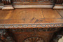 A hand carved in Holland bookcase, display cabinet from the 1890's