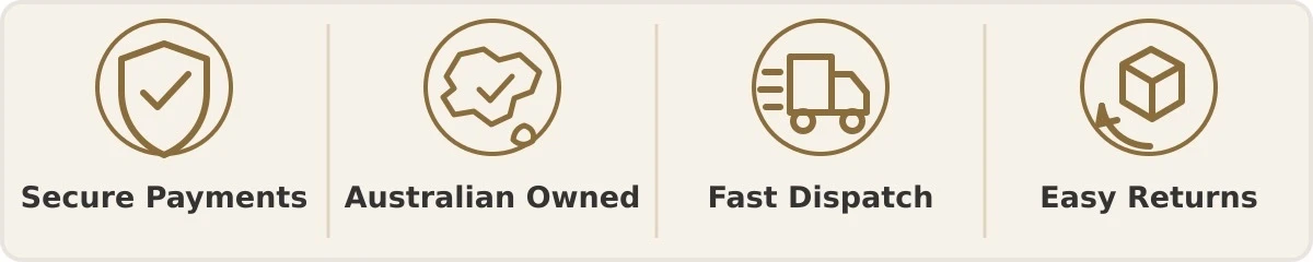 Secure payments, Australian owned, fast dispatch and easy returns at French Shop Online