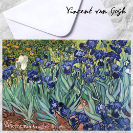 Irises Vincent van Gogh Folded Greeting Card