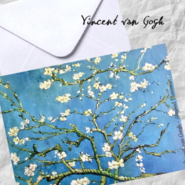 Almond Blossoms Vincent van Gogh Folded Greeting Card