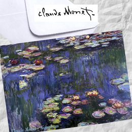 Water Lilies Nympheas Claude Monet Folded Greeting Card