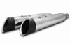 Slash Cut Eclipse on chrome muffler bodies