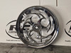Hydro chrome 19x3" billet motorcycle wheel