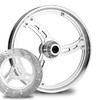 RC Imposter chrome wheel with matching 2 piece floating brake rotor