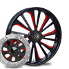 Dillinger Red Eclipse- Kolor Pop with matching 2-piece floating rotor