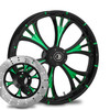 Majestic Green Eclipse- Kolor Pop with matching 2-piece floating rotor