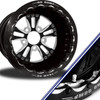 Fusion- double beadlock - Liner wheel- Eclipse finish with black barrel