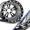 Fusion- double beadlock - Liner wheel with Heathen Eclipse Beadlock ring