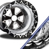 Retro- Double Beadlock - Liner Wheel with Heathen Eclipse Beadlock Ring