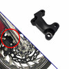 320mm rotor- brake caliper adapter bracket- left side