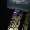 Purple Carbon Fiber Knurled Seat Bolt on bike