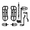 Black-HOGWORKZ® Performance MX Floorboard / Foot Control Kit